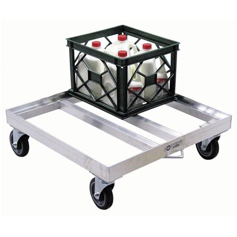 milky dolly|milk crate cart on wheels.